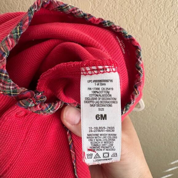 Little Me first Christmas waffle romper - Picture 5 of 5